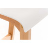 Taburete  Hoover Con Asiento En Polipropileno Blanco