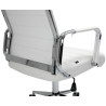 Silla De Oficina Kolumbus En Cuero Original Blanco