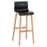 Taburete  Hoover Con Asiento En Polipropileno Negro