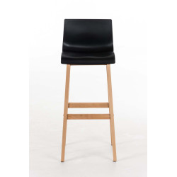 Taburete  Hoover Con Asiento En Polipropileno Negro