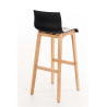 Taburete  Hoover Con Asiento En Polipropileno Negro