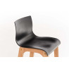 Taburete  Hoover Con Asiento En Polipropileno Negro
