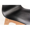 Taburete  Hoover Con Asiento En Polipropileno Negro