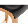 Taburete  Hoover Con Asiento En Polipropileno Negro