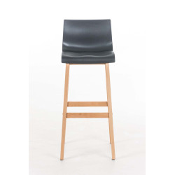 Taburete  Hoover Con Asiento En Polipropileno Gris