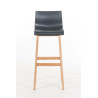 Taburete  Hoover Con Asiento En Polipropileno Gris