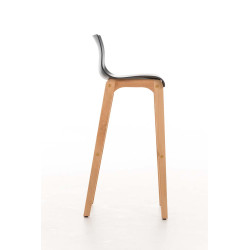 Taburete  Hoover Con Asiento En Polipropileno Gris