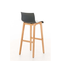 Taburete  Hoover Con Asiento En Polipropileno Gris