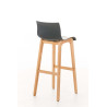 Taburete  Hoover Con Asiento En Polipropileno Gris