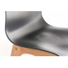 Taburete  Hoover Con Asiento En Polipropileno Gris