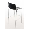 Taburete Hoover con Base de 4 Pies Negro,Cromado