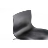 Taburete Hoover con Base de 4 Pies Negro,Cromado