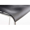 Taburete Hoover con Base de 4 Pies Negro,Cromado