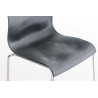 Taburete Hoover con Base de 4 Pies Gris,Cromado