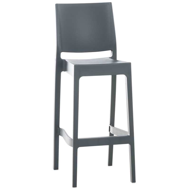 Taburete Apilable Maya Gris oscuro