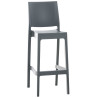 Taburete Apilable Maya Gris oscuro