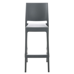 Taburete Apilable Maya Gris oscuro