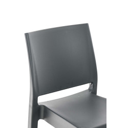 Taburete Apilable Maya Gris oscuro