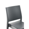 Taburete Apilable Maya Gris oscuro