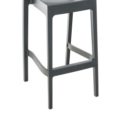Taburete Apilable Maya Gris oscuro