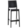 Taburete Apilable Maya Negro