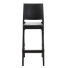 Taburete Apilable Maya Negro