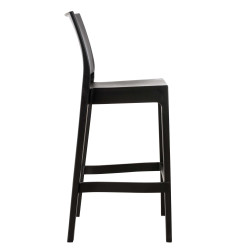 Taburete Apilable Maya Negro