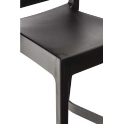 Taburete Apilable Maya Negro