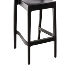Taburete Apilable Maya Negro