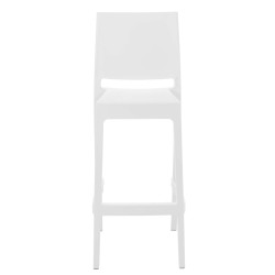 Taburete Apilable Maya Blanco