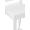 Taburete Apilable Maya Blanco