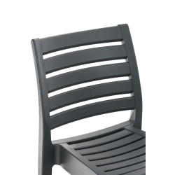 Taburete Apilable Ares Gris oscuro