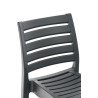 Taburete Apilable Ares Gris oscuro