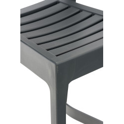 Taburete Apilable Ares Gris oscuro