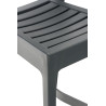 Taburete Apilable Ares Gris oscuro