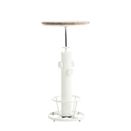 Mesa Auxiliar Ruhr Industrial Look Blanco antiguo