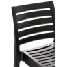Taburete Apilable Ares Negro