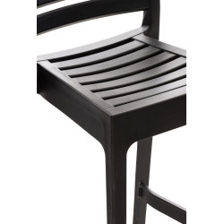 Taburete Apilable Ares Negro