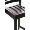 Taburete Apilable Ares Negro
