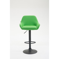 Taburete De Bar Braga En Simil Cuero Verde,Negro
