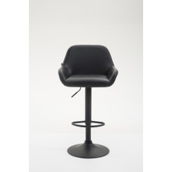 Taburete De Bar Braga En Simil Cuero Negro,Negro