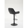 Taburete De Bar Braga En Simil Cuero Negro,Negro