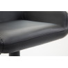 Taburete De Bar Braga En Simil Cuero Negro,Negro