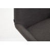 Taburete De Bar Braga En Tela Gris oscuro,Negro