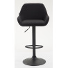 Taburete De Bar Braga En Tela Negro,Negro