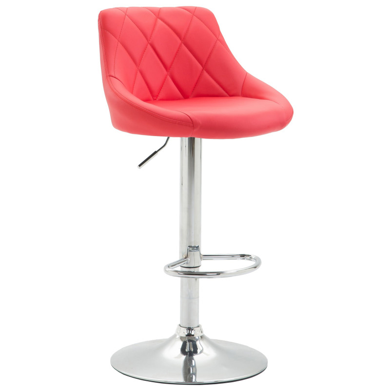 Taburete De Bar Lazio Rojo