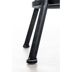 Taburete Industrial Pino Plateado antiguo