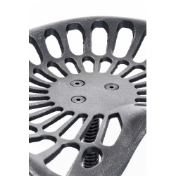 Taburete Industrial Samson Plateado antiguo
