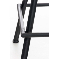 Taburete Industrial Samson Plateado antiguo