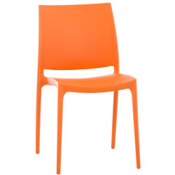 Silla Apilable Maya Naranja